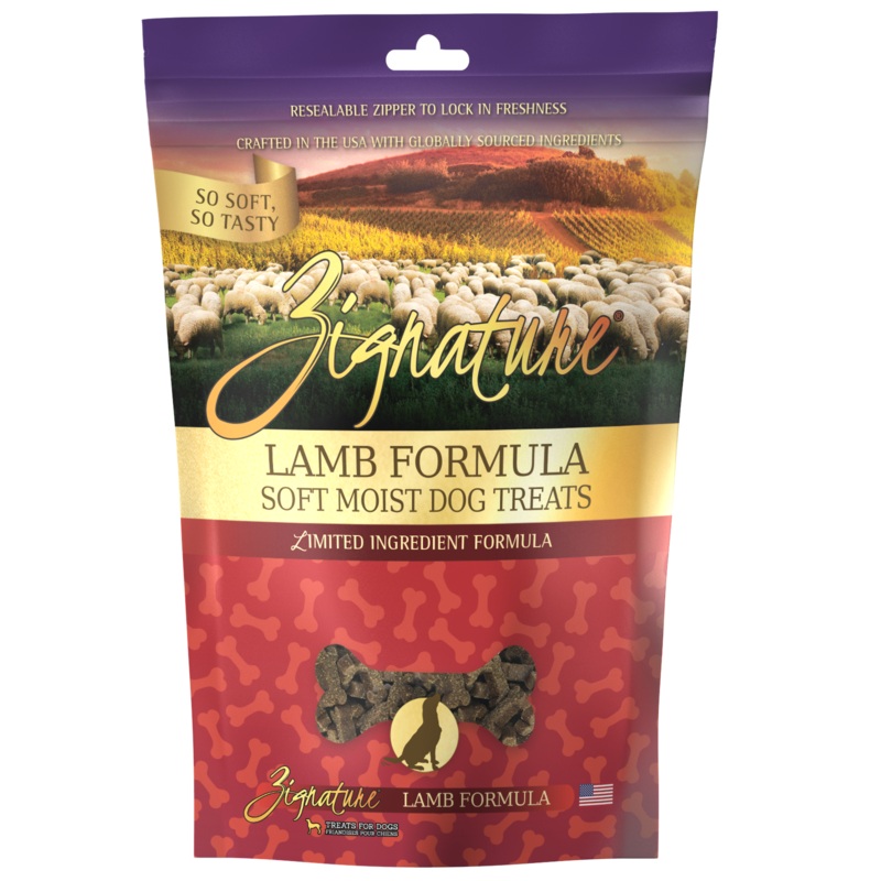 Zignature Soft Moist Dog Treats Lamb Formula 4 oz
