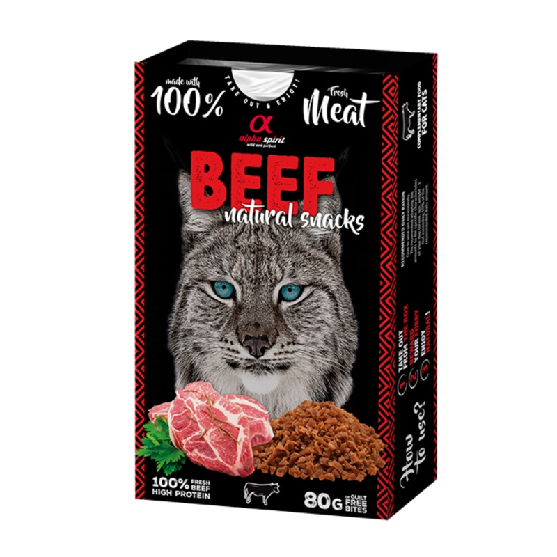 Natural Snacks for Cats – Beef 80g