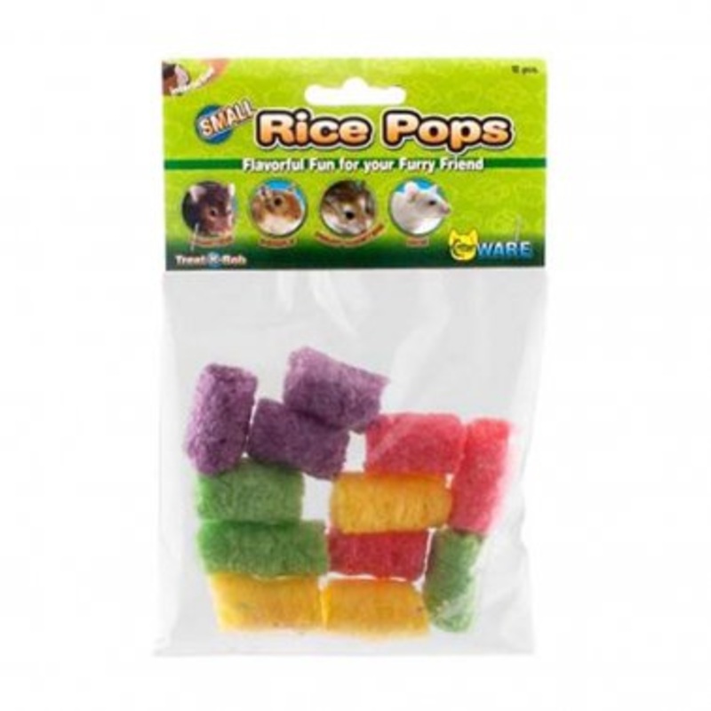 Ware Critter Rice Pops Crunchy Small Animal Chew Treat Small