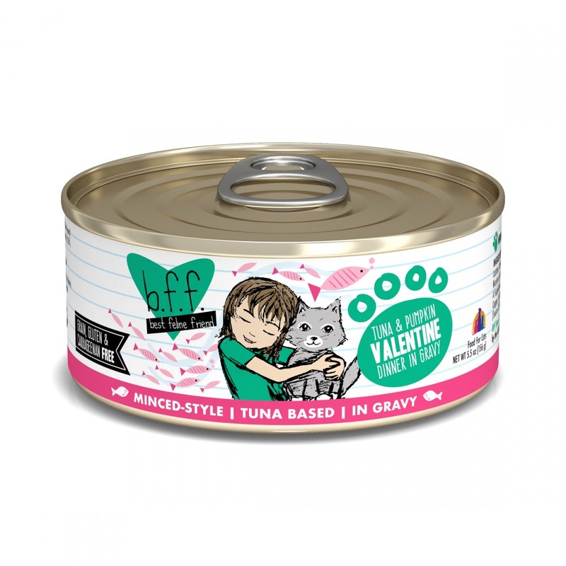 B.F.F. Tuna and Pumpkin Valentine Canned Grain-Free Cat Food 3 oz, case of 24