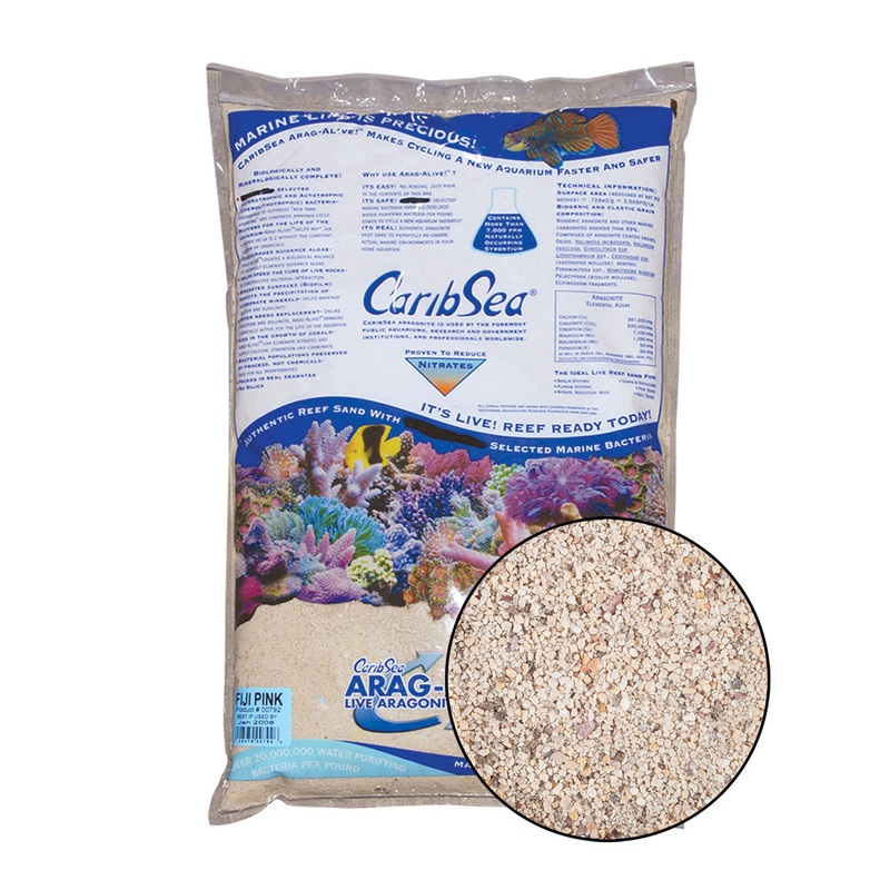 CaribSea Arag-Alive Fiji Pink Reef Sand 20 lb