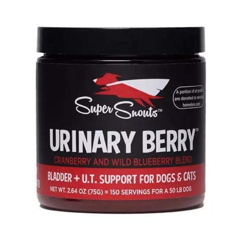 Super Snouts Urinary Berry Powder Supplement for Dogs and Cats 2.64 oz