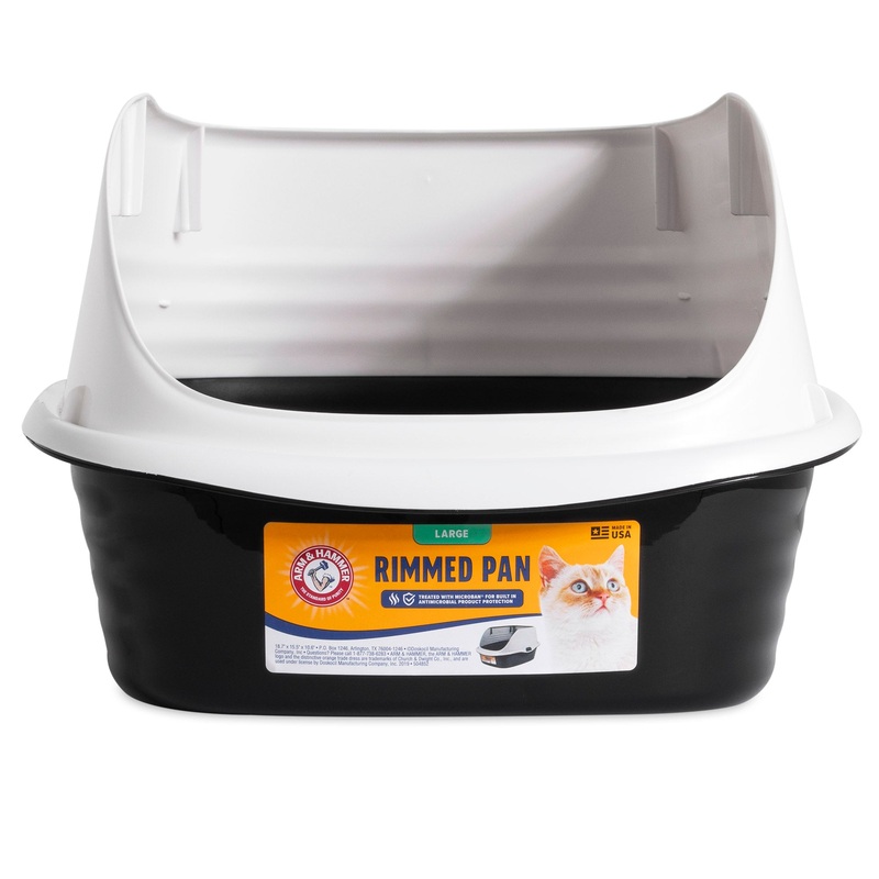 Arm & Hammer Large Rimmed Wave Cat Litter Box Large