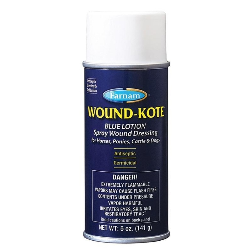 Farnam Wound-Kote Blue Lotion Spray Wound Dressing 7 oz