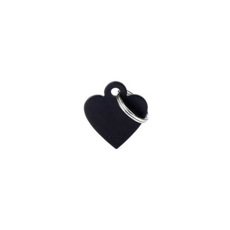 MY FAMILY CUORE PICCOLO ALLUMINIO NERO