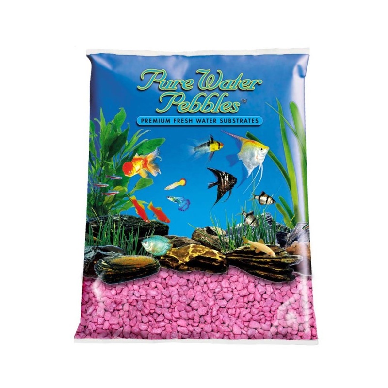 Pure Water Pebbles Coated Aquarium Gravel Primrose Pink 5 lb.
