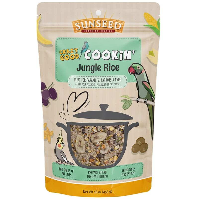 Sunseed Crazy Good Cookin Jungle Rice Bird Treat 16 oz.