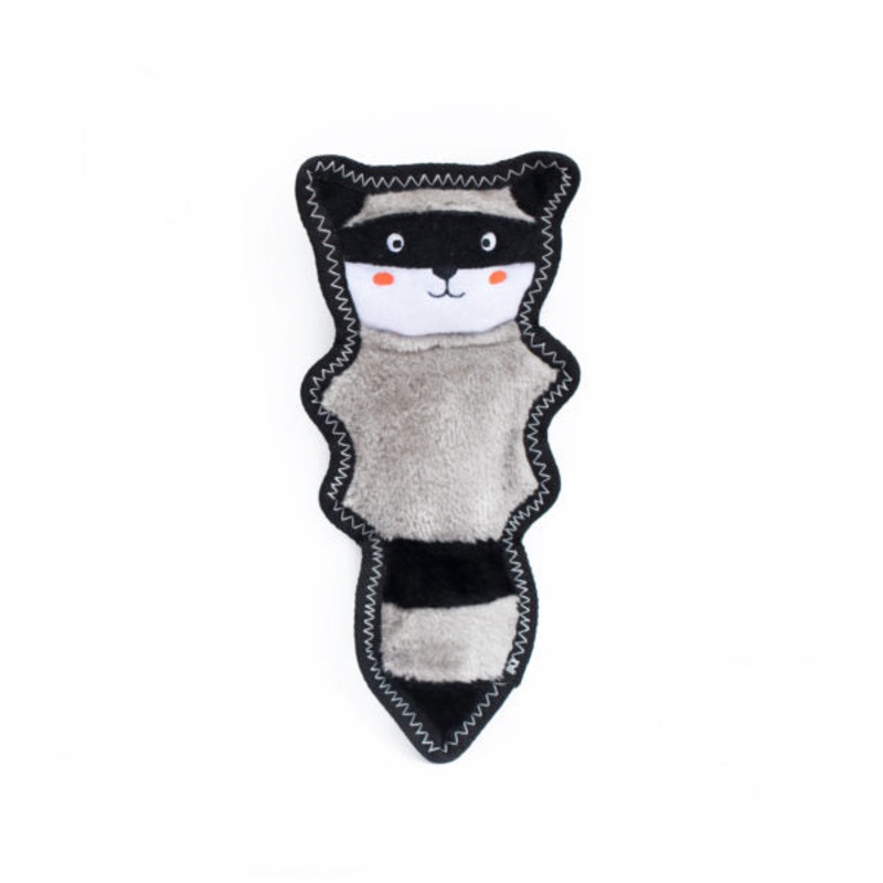 ZippyPaws Z-Stitch Skinny Peltz – Raccoon Dog Toy