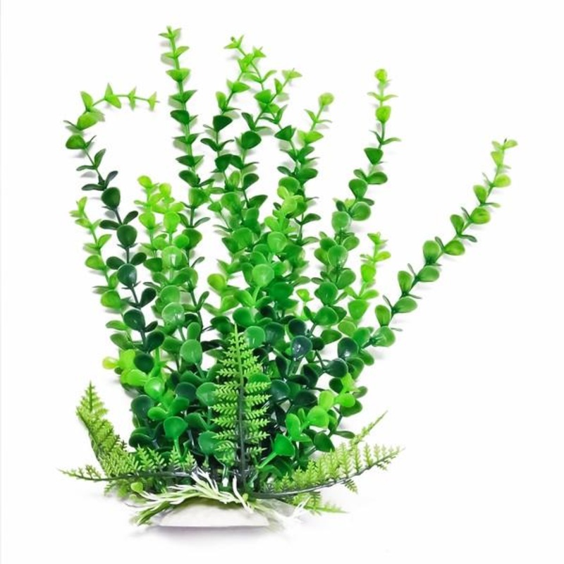 Aquatop 6″ – 20″ Green Bacopa-like Aquarium Plant with Weighted Base