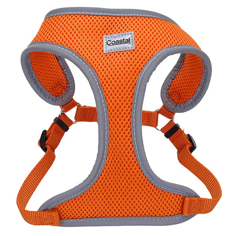 Comfort Soft Reflective Wrap Adjustable Dog Harness Sunset Orange Large