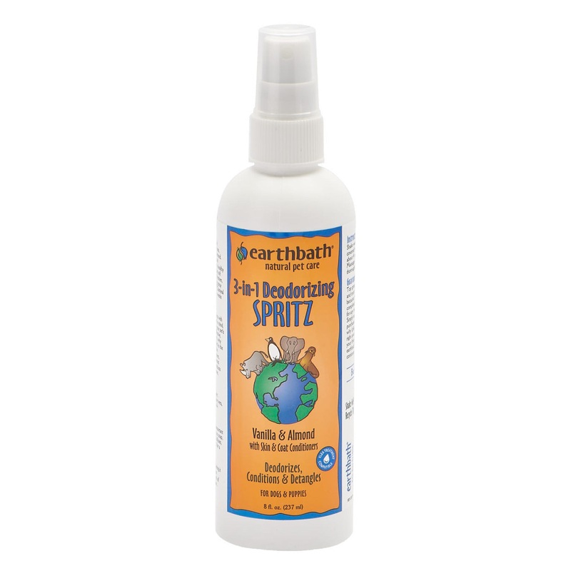 EarthBath Vanilla & Almond 3-in-1 Deodorizing Spritz for Dogs 8oz