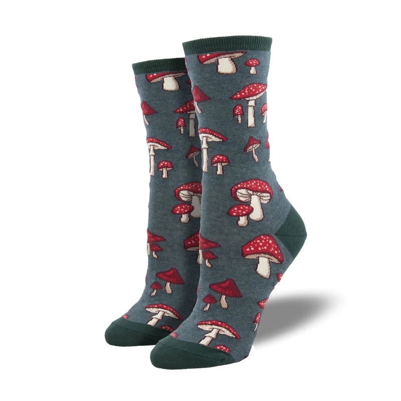 Socksmith Pretty Fly for a Fungi – Cotton Crew Sock