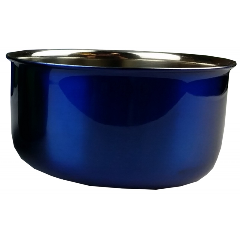 A & E Blue Coop Cup with Ring & Bolt Bird Accessory