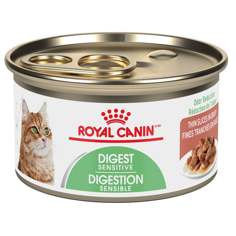 Royal Canin Feline Care Nutrition Digest Sensitive Thin Slices in Gravy Canned Cat Food INDIVIDUAL 85g