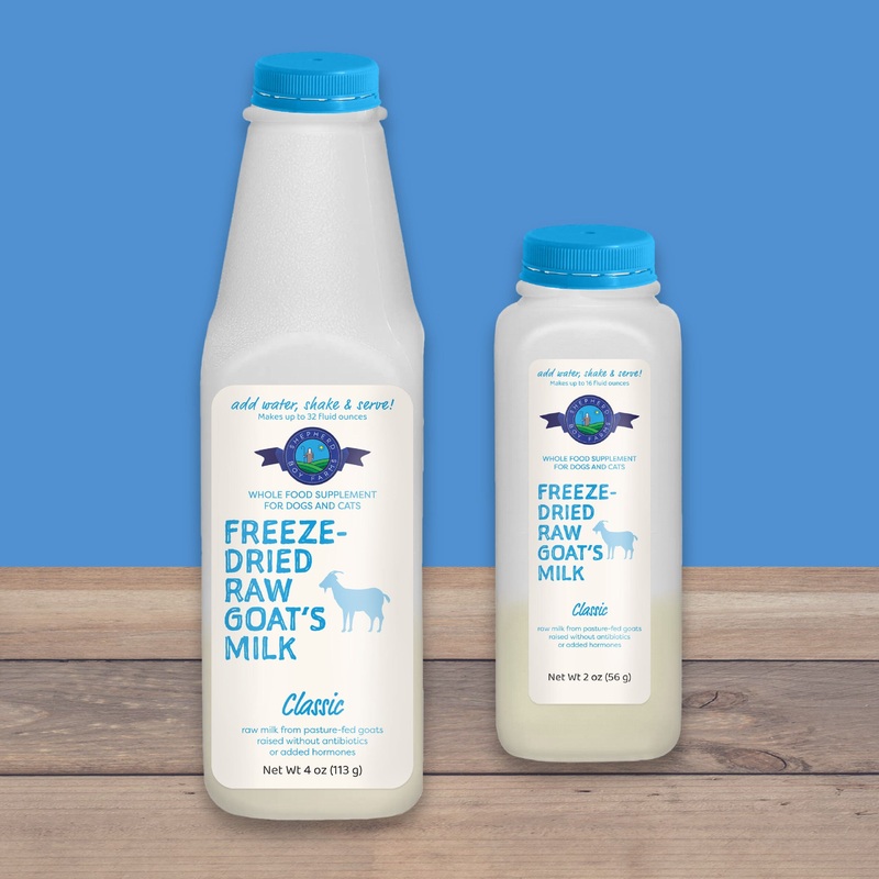 Shepherd Boy Farms Freeze-Dried Raw Goats Milk Classic For Dogs & Cats Small (makes 16 fl oz)