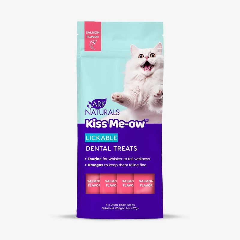 ARK NATURALS Kiss Me-Ow Dental Treats – Salmon 4PK