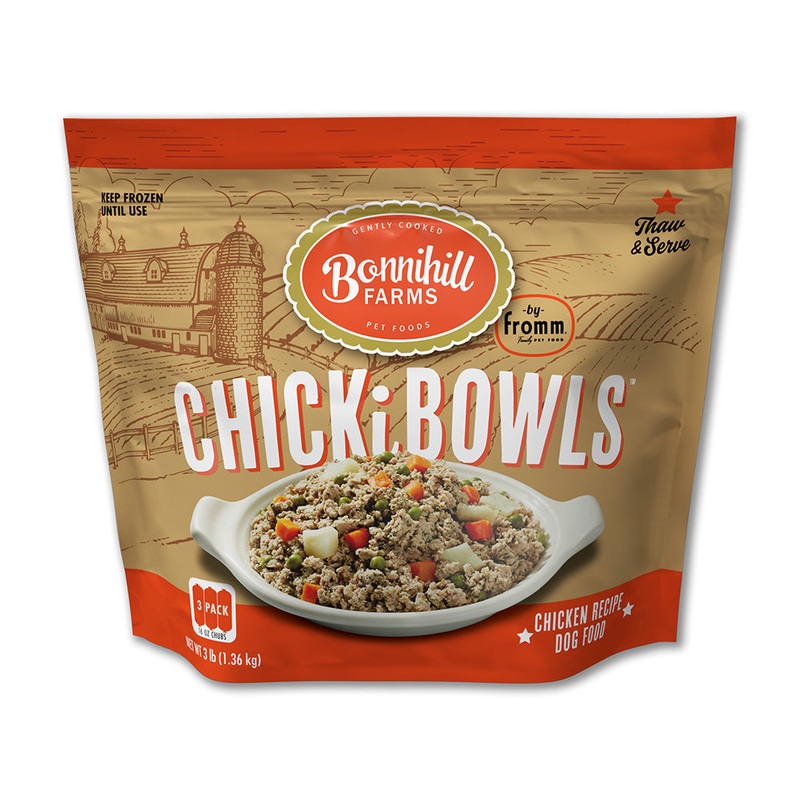 Bonnihill Farms ChickiBowls Chicken Recipe Dog Food 16 oz Chub