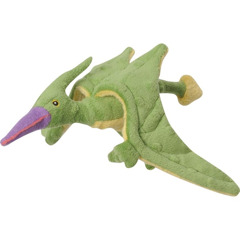 Go Dog Terry the Green Pterodactyl Dog Chew Toy (Small)