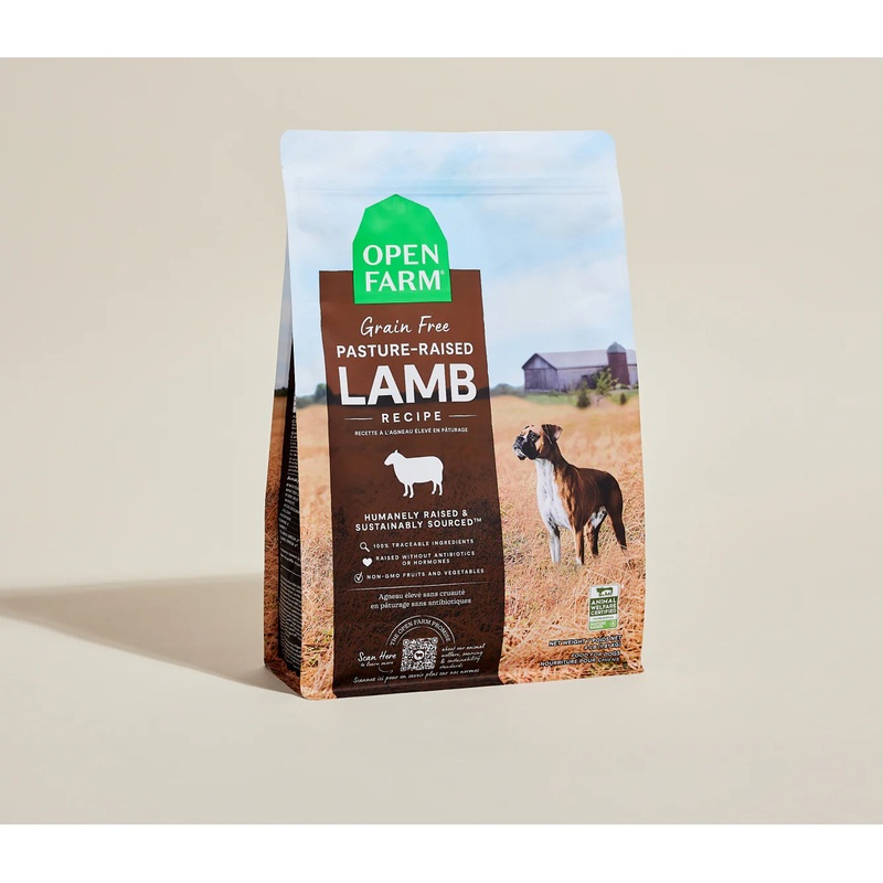 OPEN FARM Pasture-Raised Lamb Grain-Free Dog Kibble 11LB