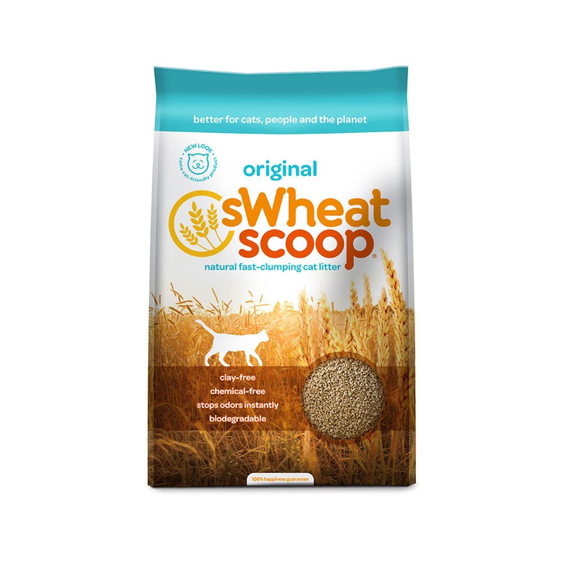 sWheat Scoop Fast-Clumping Mother Natures Cat Litter 25 Lbs