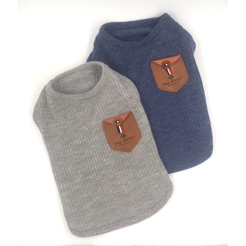 Waffle Knit Thermal Pocket Tank S Grey