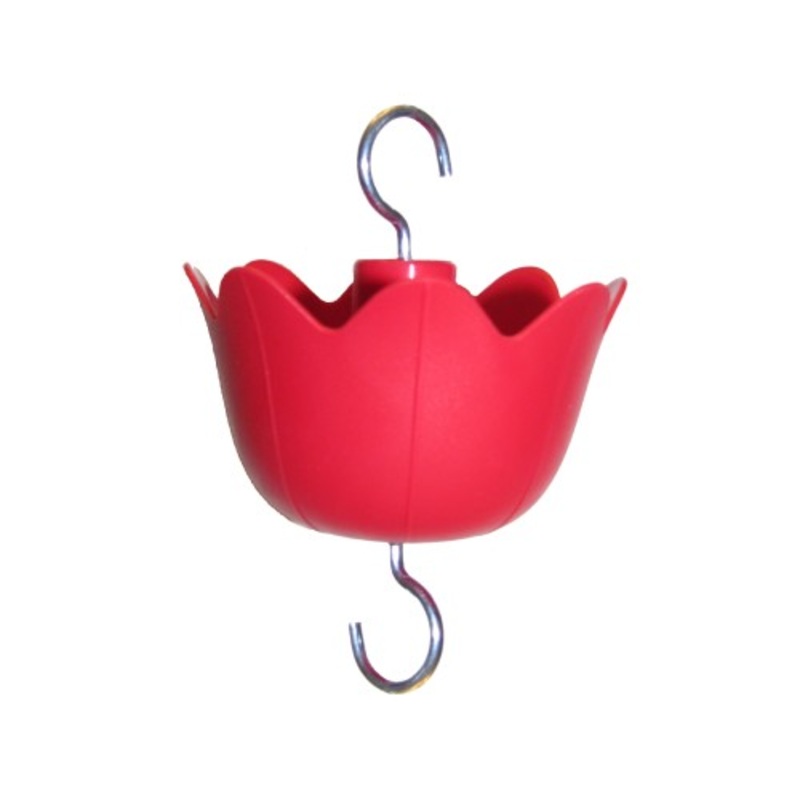 Hummer’s Galore Hummingbird Feeder Insect Guard Ant Moat Red