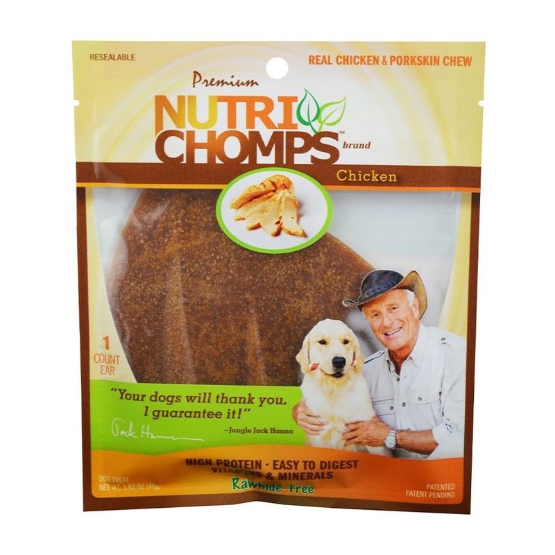 Nutri Chomps Ears Dog Treat Chicken 1 count