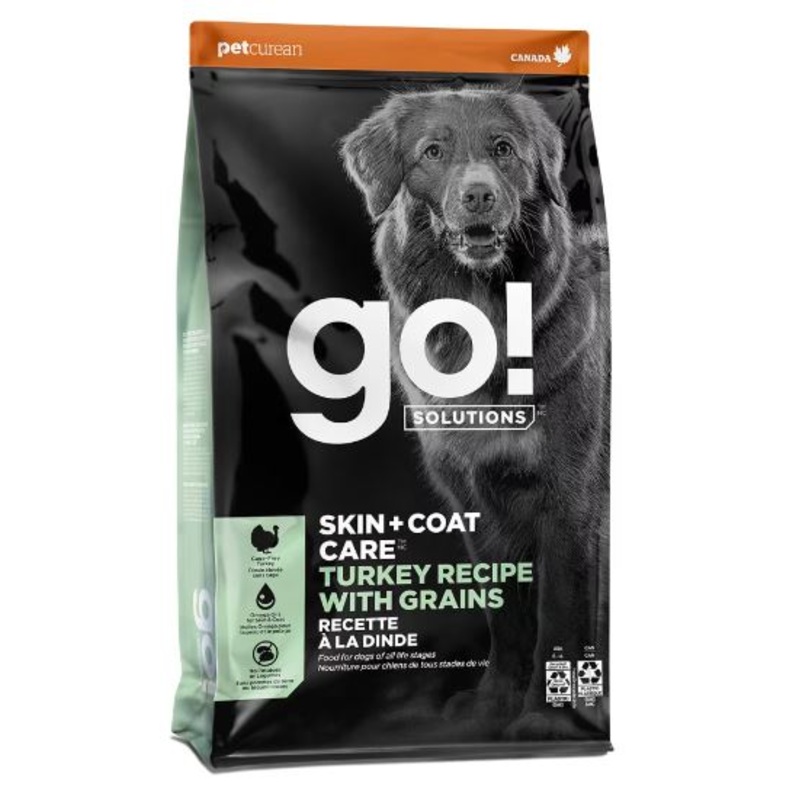 Petcurean GO! Skin + Coat Care Turkey Recipe with Grains 22 lb