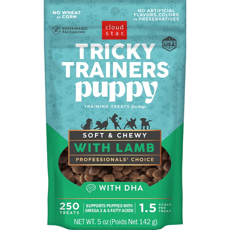 Cloud Star Tricky Trainers Puppy Mini Soft & Chewy with Lamb Training Treats for Dogs 5 oz