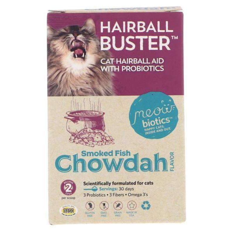 Meowbiotics Hairball Buster –  Hairball Aid with Probiotic Powder for Cats 1.5 oz