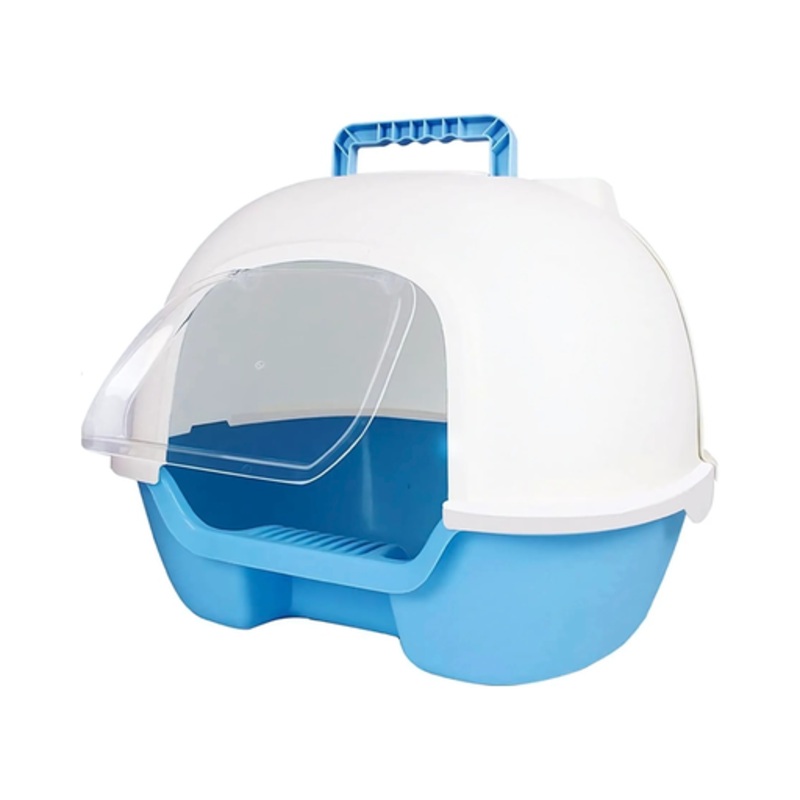 Pado Enclosed Cat Litter Box  50*41*39cm-Blue