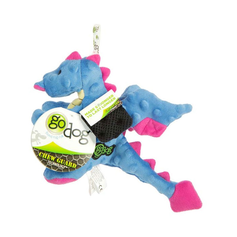 GoDog Periwinkle Dragons Dog Toys Small