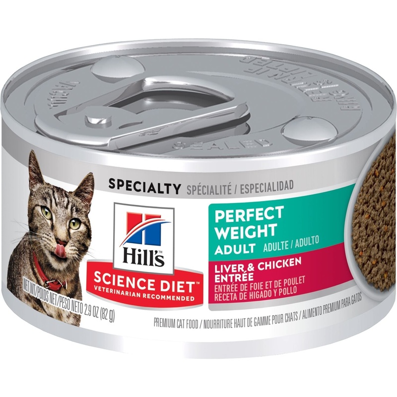 Hill’s Science Diet Adult Perfect Weight Liver & Chicken Entre Cat Food