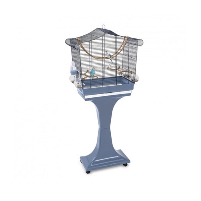 IMAC Sofia Cage for Canaries, Parakeets and Exotic birds[Color – White, Dimension – 63 x 33 x 61-133cm]