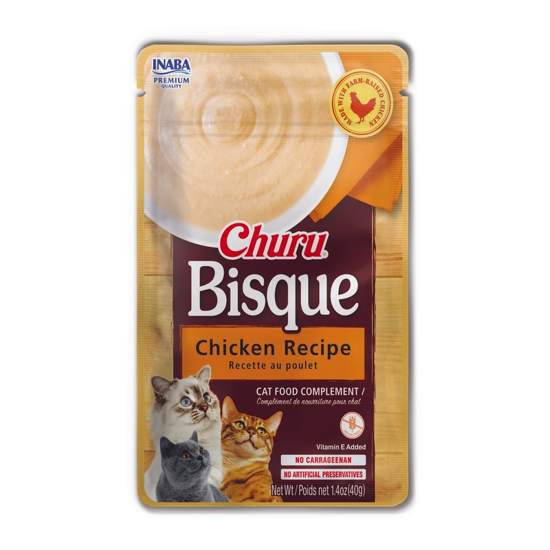 Inaba Churu Chicken Bisque Lickable Cat Treat 1.4oz