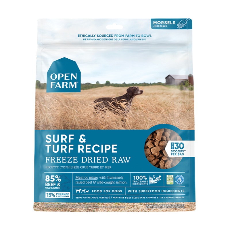 Open Farm Surf & Turf Freeze Dried Raw Dog Food 3.5 oz