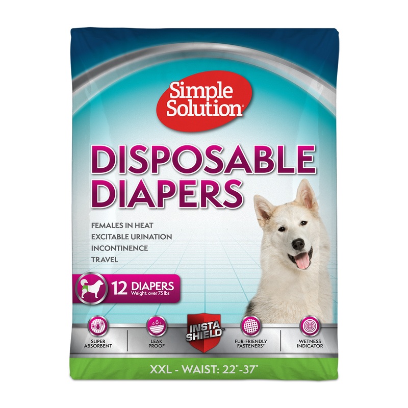 Simple Solution Disposable Female Dog Diapers – XXL