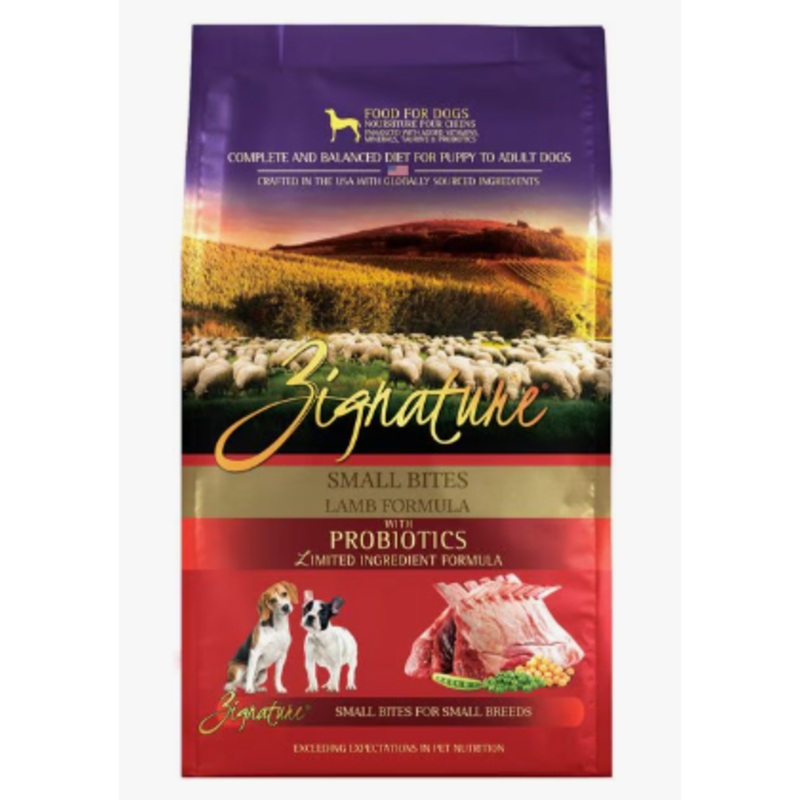 Zignature Dog Dry GF Small Bites Lamb Formula 12.5#