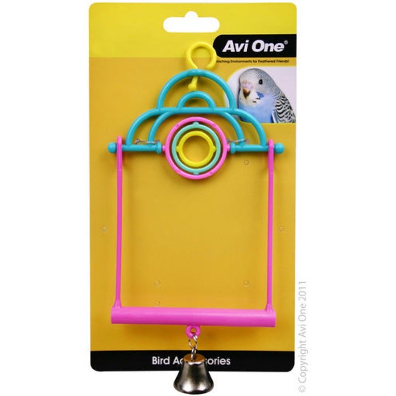 AVI ONE BIRD TOY 2 IN ONE SWING W/TURNING RINGS