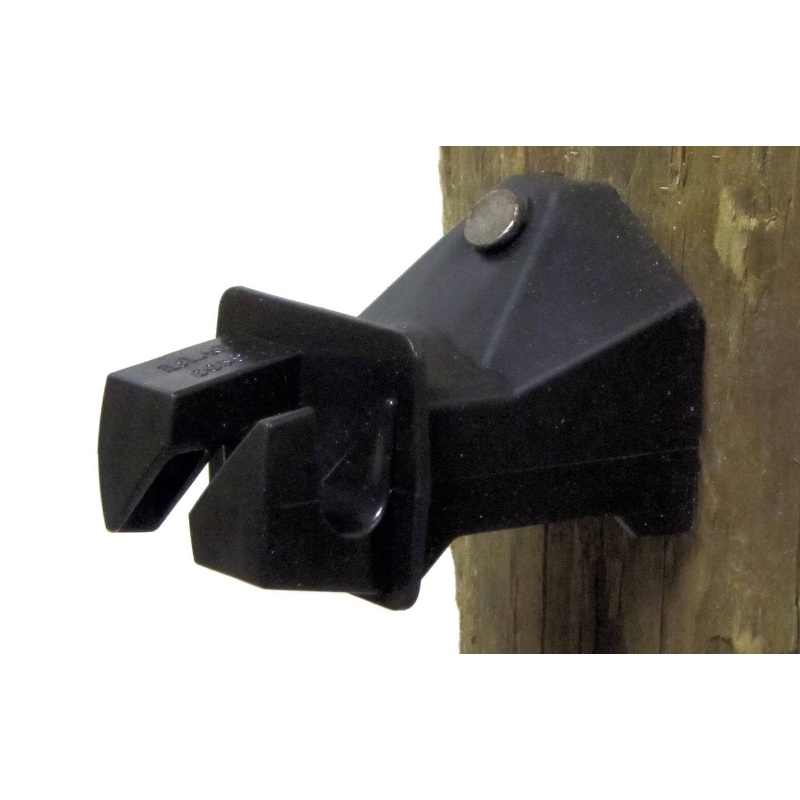 Dare Products Electric Fence Snug Wood Post Insulator Black Black