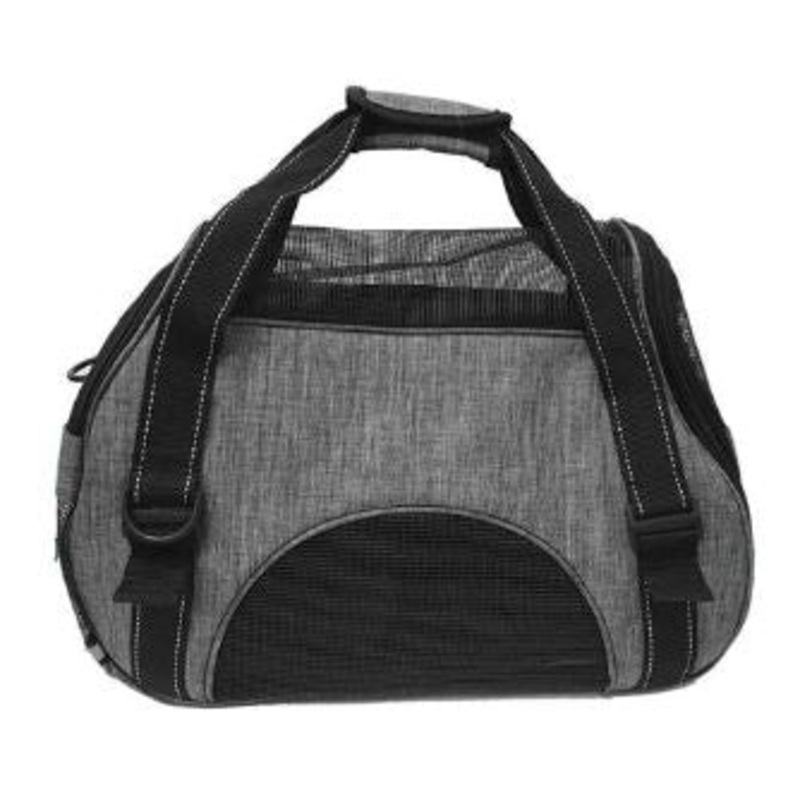 Messy Mutts Dog Carrier Bag Mat Metal Rods Grey Medium