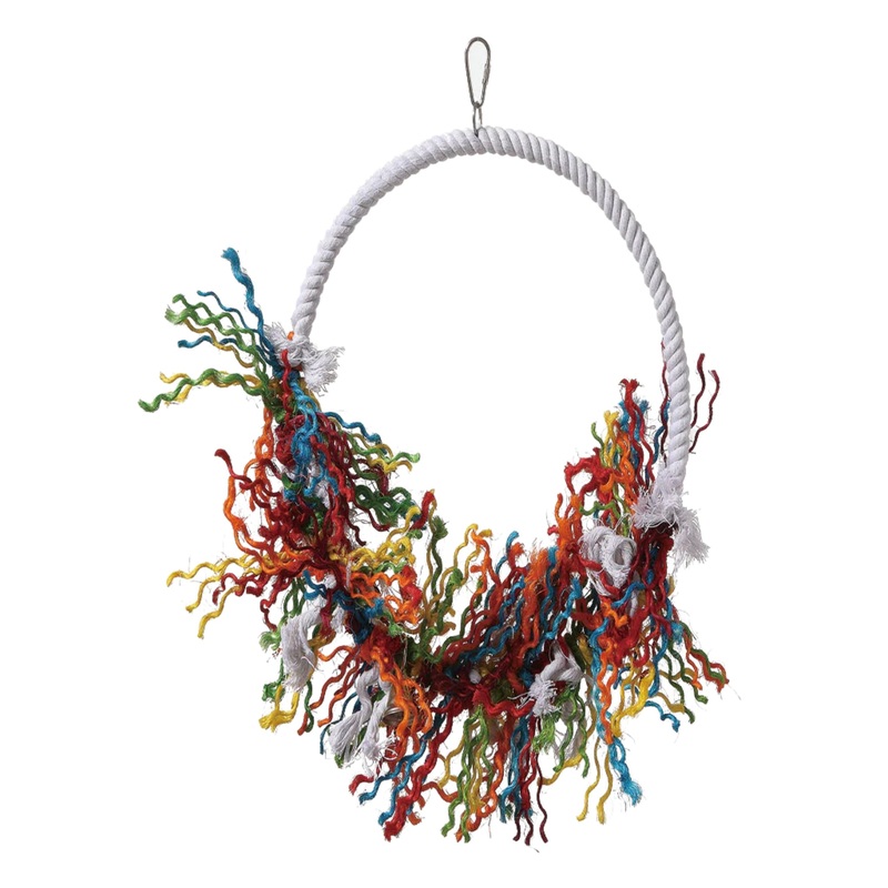 Rope Preening Swing  Comfort & Enrichment for Medium Birds