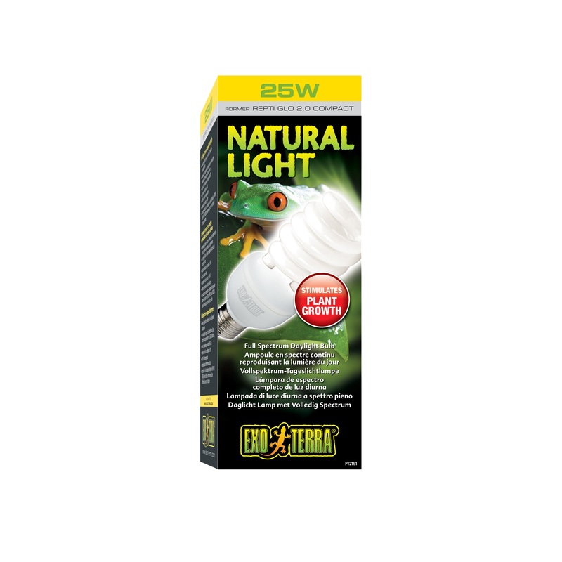 Exo Terra – Natural Light Repti Glo 2.0 Compact Fluorescent (25w) 25w