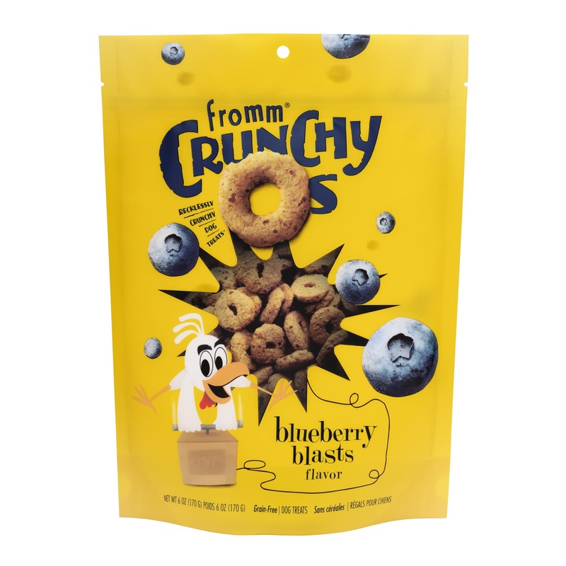 Fromm Crunchy Os Blueberry Blasts Flavor Dog Treats 6-oz