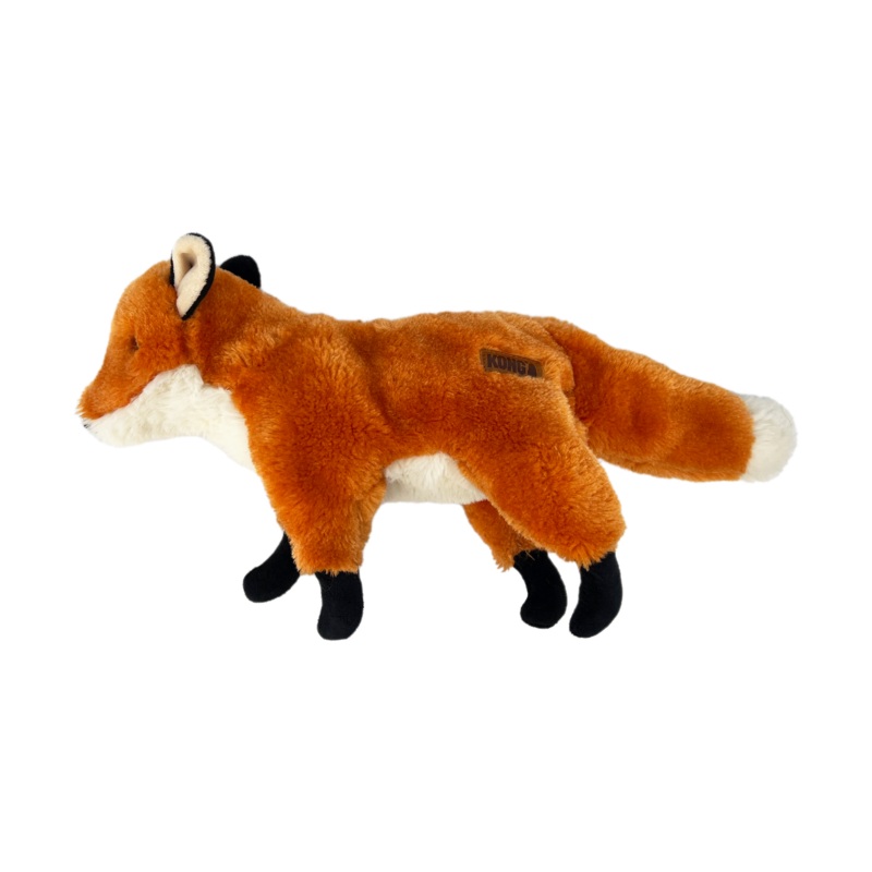 KONG Wild Low Stuff Creatures Fox Dog Toy (Medium)