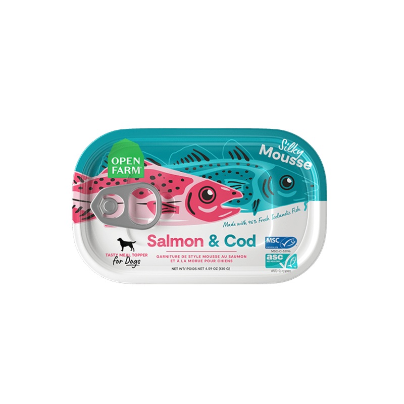 Open Farm Grain Free Salmon & Cod Wet Topper for Dogs 4.59 oz