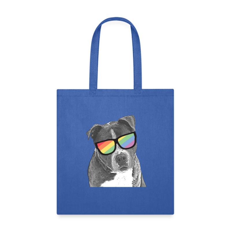Pride Dog Tote Bag royal blue
