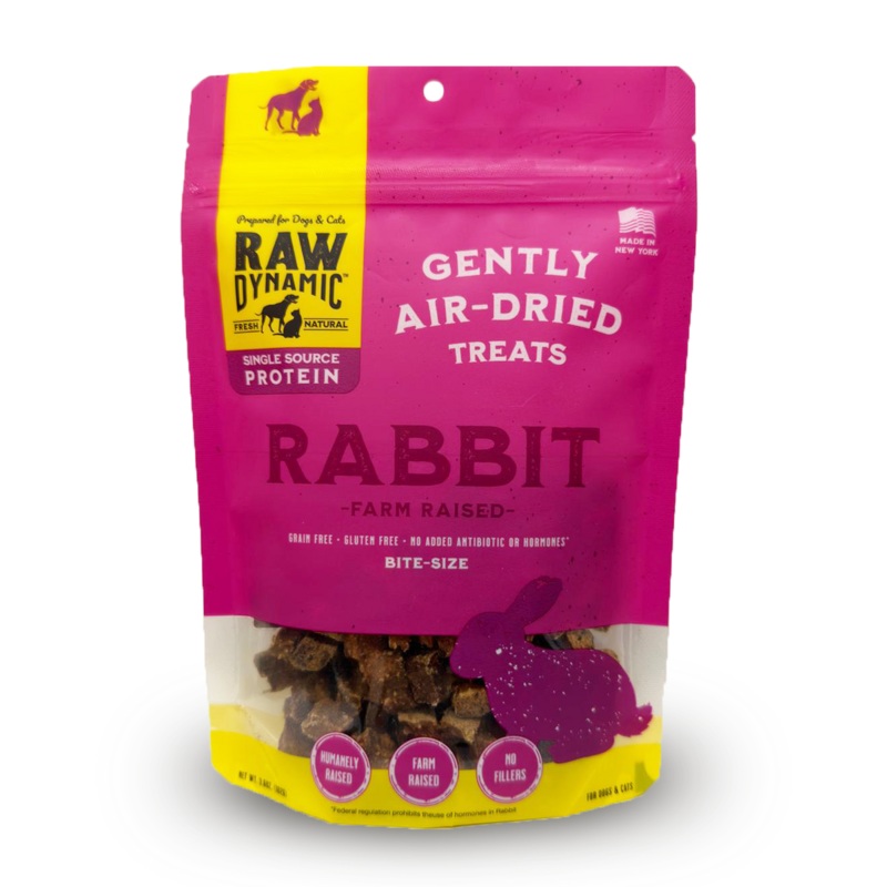 Raw Dynamic Air-Dried Raw Rabbit Treats 3.6 oz