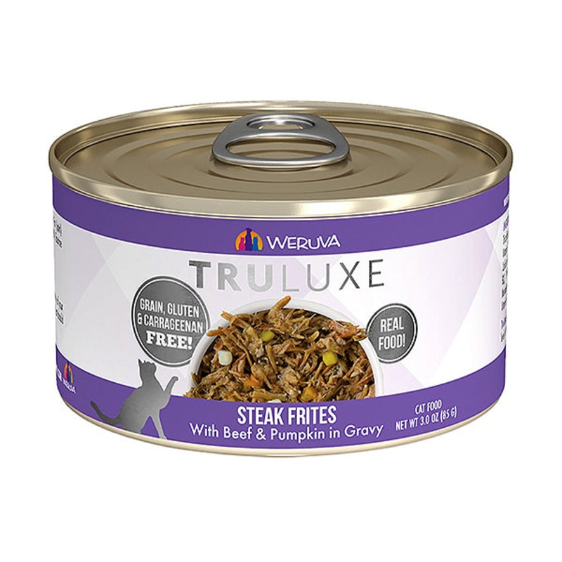 TRULUXE Streak Frites with Beef & Pumpkin in Gravy Canned Grain-Free Cat Food 3 oz, case of 24