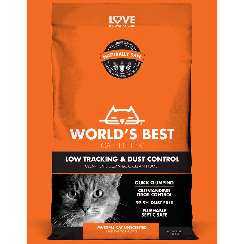 World’s Best Cat Litter Low Tracking & Dust Control Cat Litter 28 lb